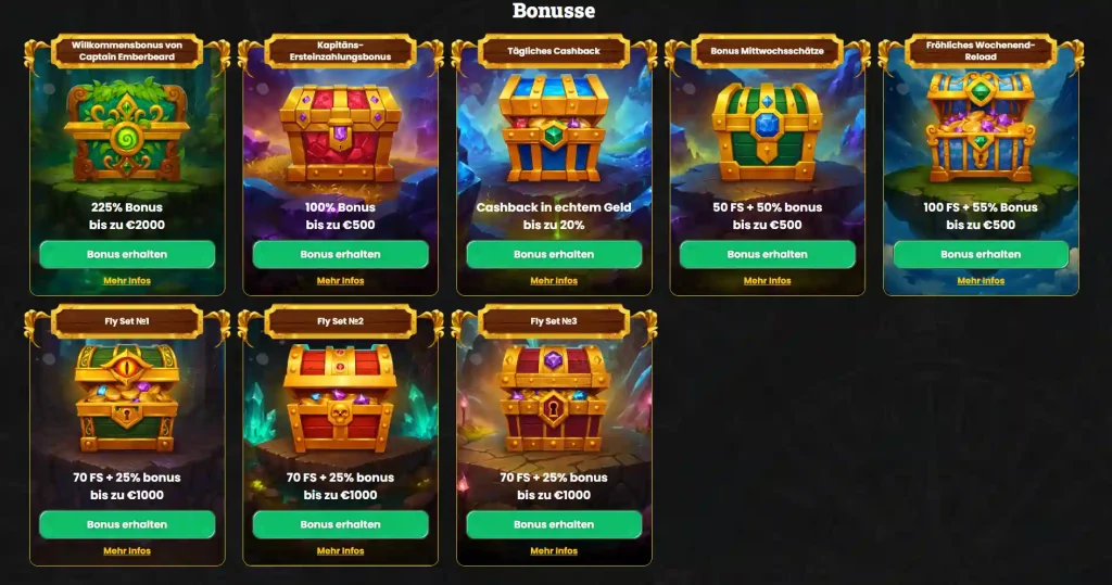 Corsaza Casino Bonus Angebote Übersicht mit Willkommensbonus und weiteren Promotionen